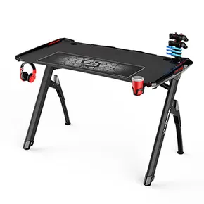 ULTRADESK Spieltisch INVADER - BLACK, 120x64 cm, 75 cm